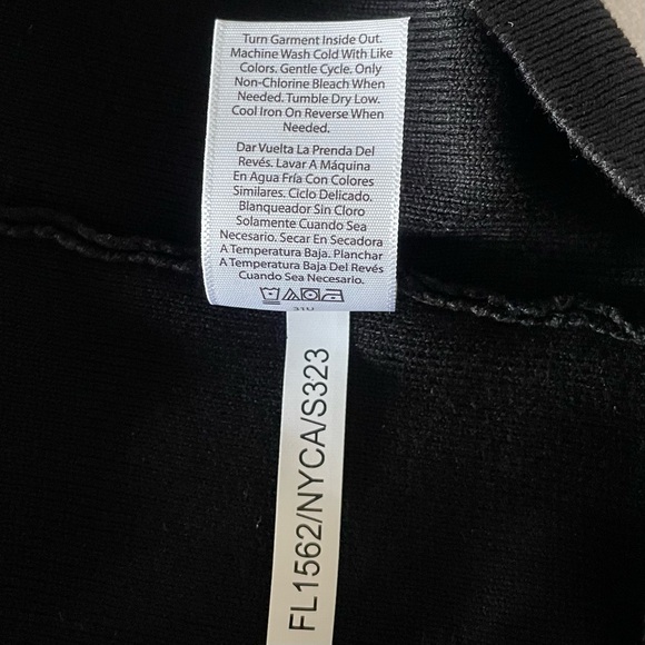 Free Assembly Ribbed Midi Sweater Dress Women’s XL Black White Trim Sleeveless - Picture 15 of 15